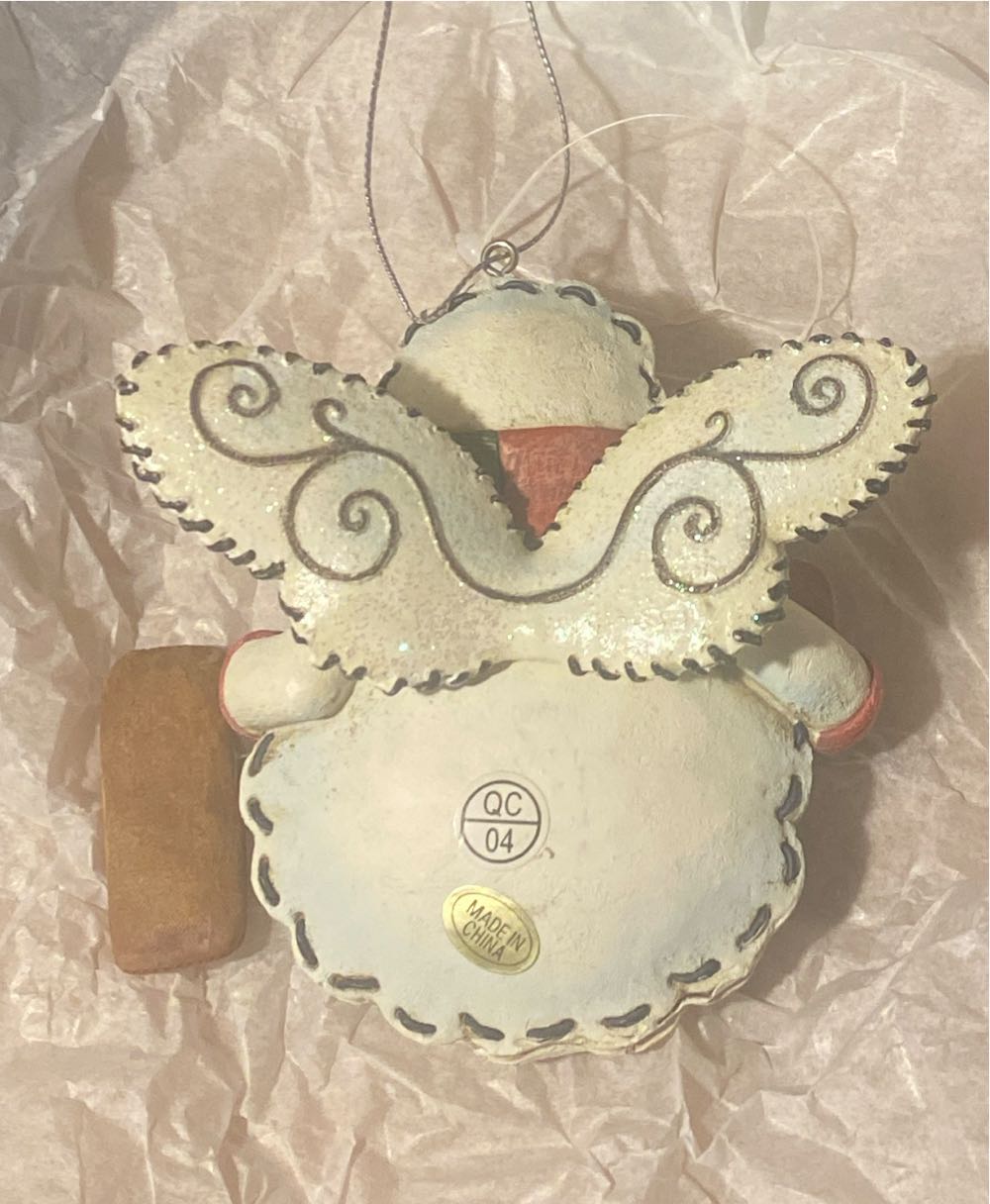 Let It Snow Snow Angel Ornament - Snowman (Snowman, Angel, Let It Snow) ornament collectible - Main Image 2