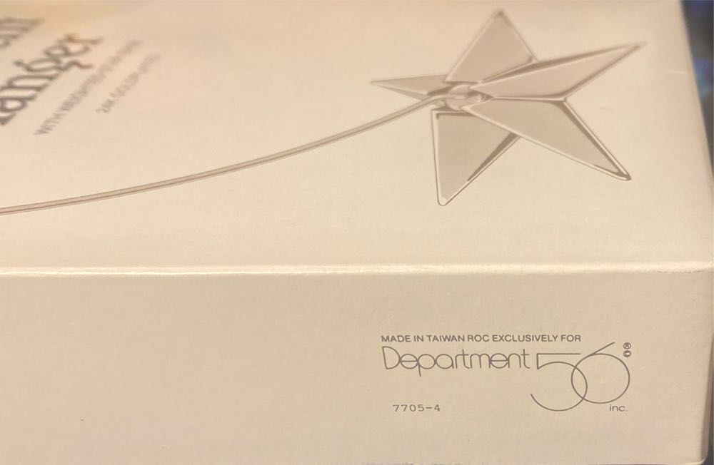 Dept 56 Metal Ornament Hanger With Weighted Star Base  ornament collectible - Main Image 3