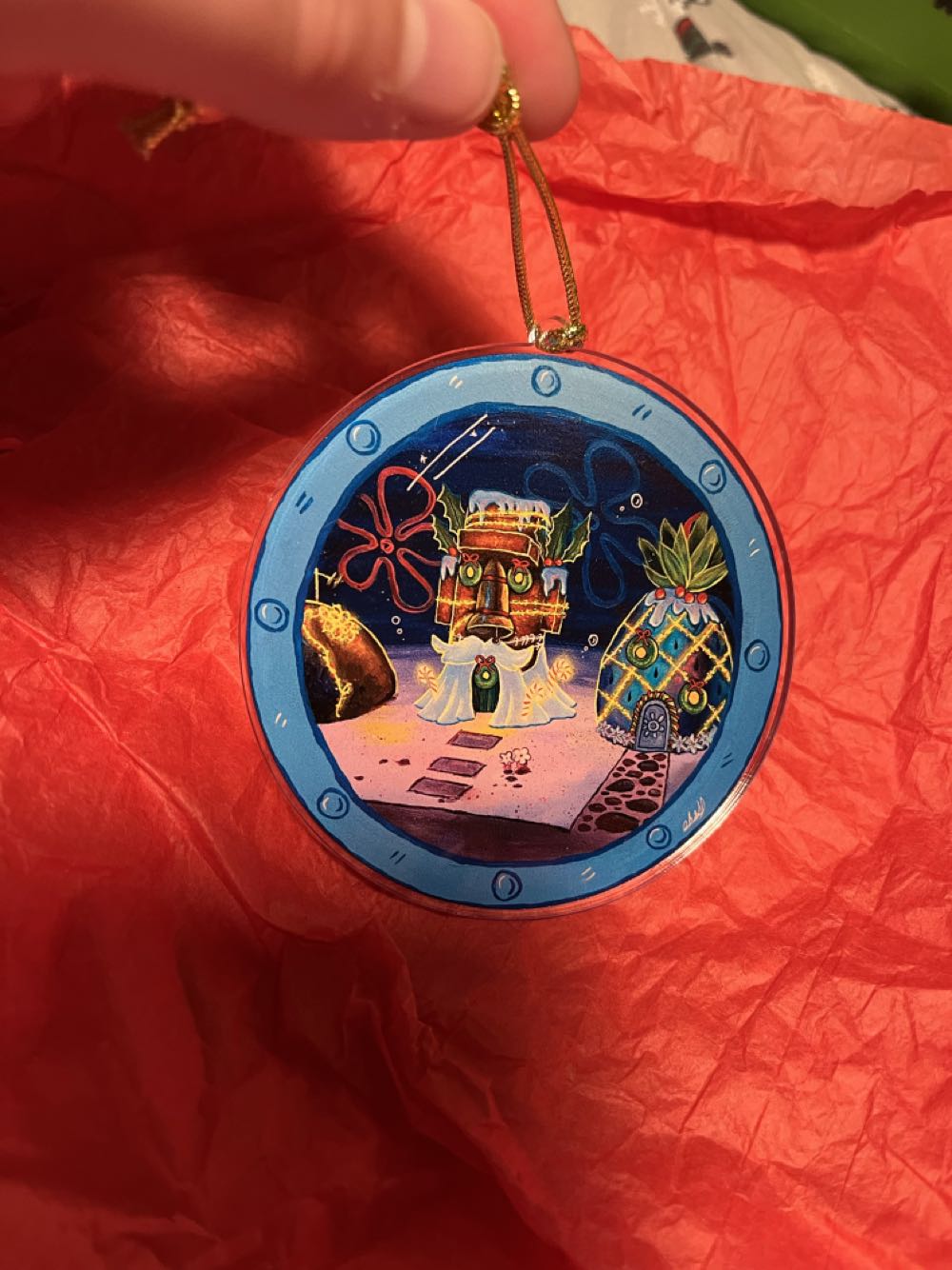 Hand-Painted Wooden Bell