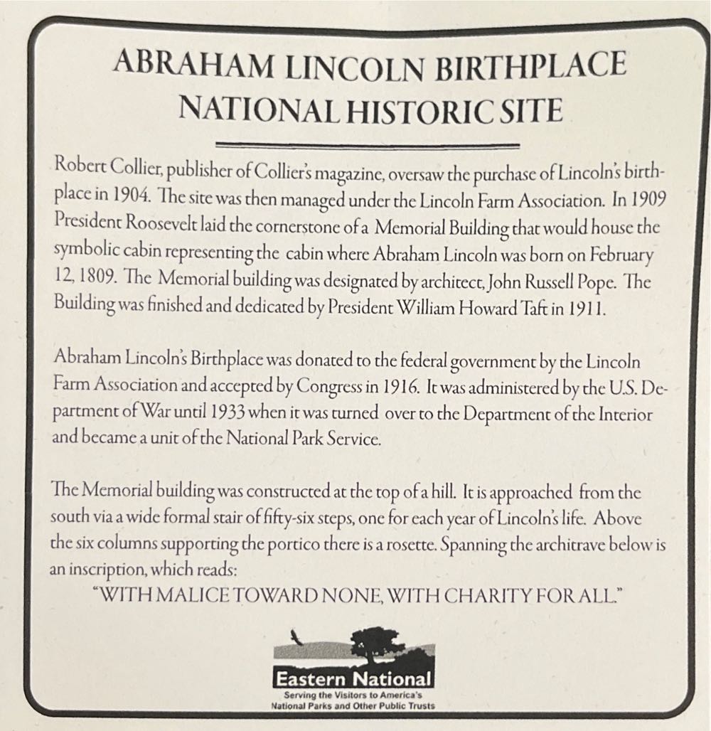 Abraham Lincoln Birthplace NHP  ornament collectible - Main Image 3