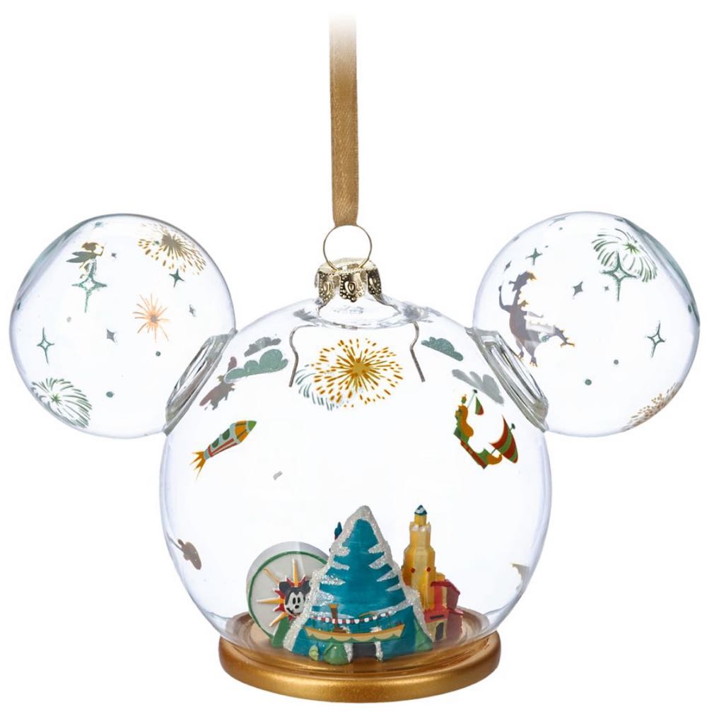 Mickey Mouse Icon Glass Ball – Disneyland  ornament collectible - Main Image 2