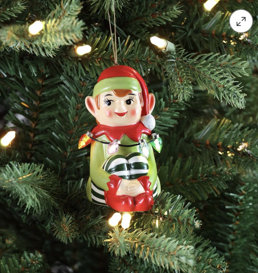 Mr Christmas Nostalgic Ceramic Figure Elf  (Nostalgia) ornament collectible [Barcode 051053242282] - Main Image 2