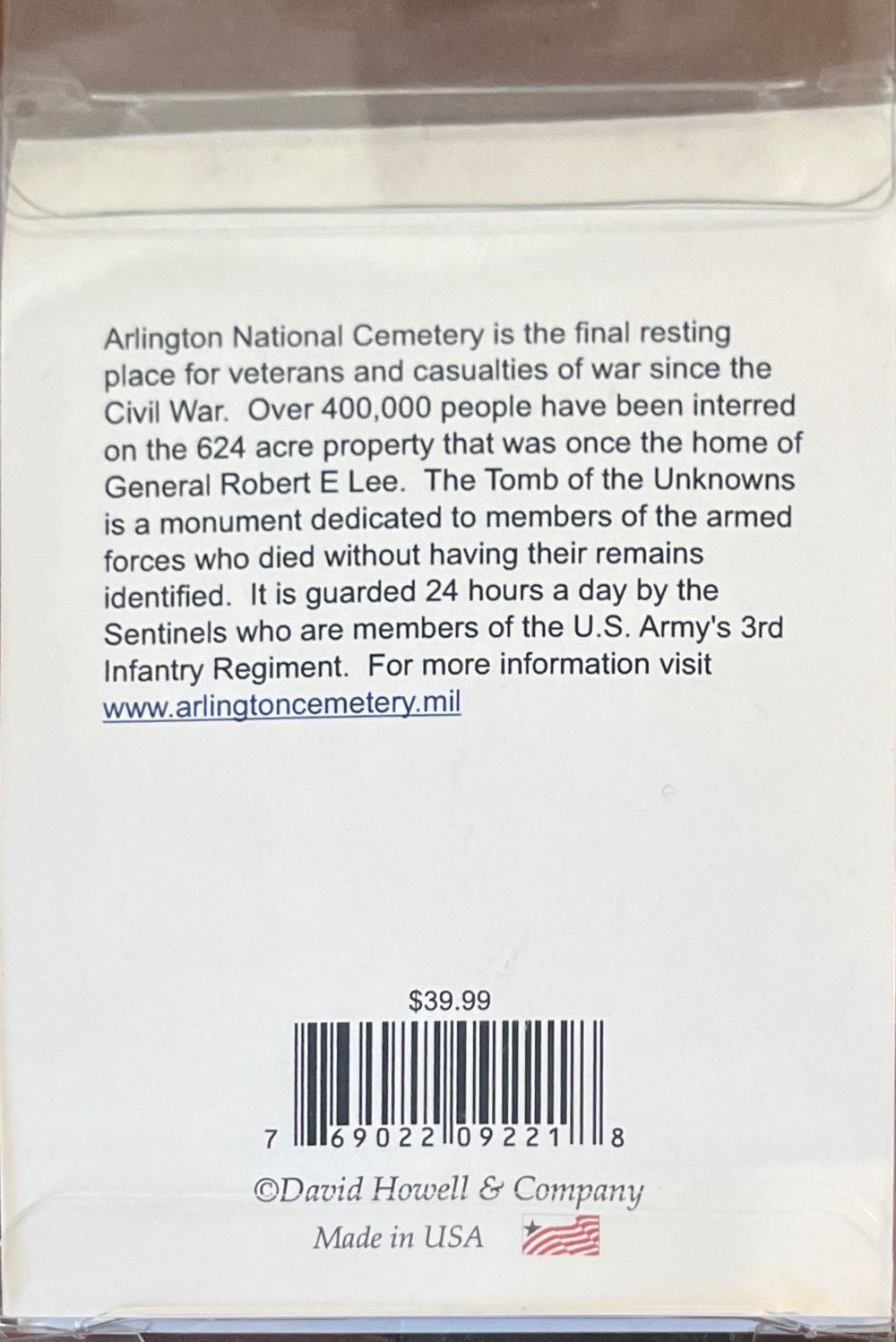 The Tomb Of The Unknown Soldier  ornament collectible - Main Image 4