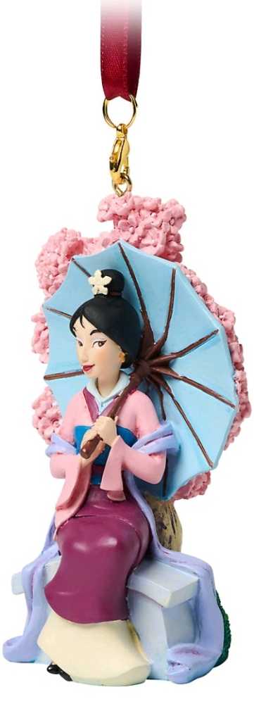 Sketchbook Mulan - Sketchbook Animated Heroines in a Seated Position (Mulan) ornament collectible [Barcode 437103078870] - Main Image 2