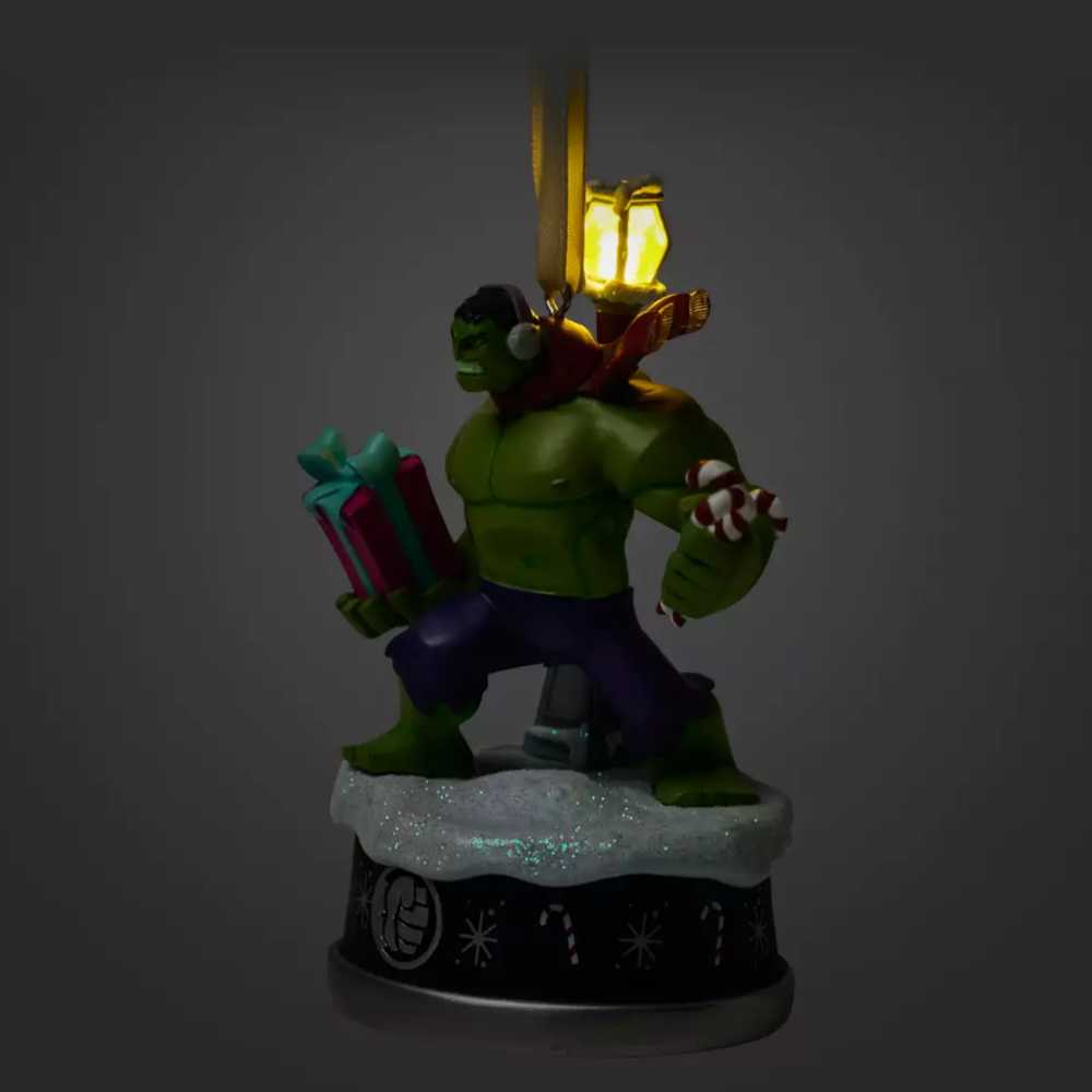 Hulk Holiday Light Up Living Magic Sketchbook Ornament - Disney Living Magic Sketchbook Ornament (Marvel Incredible Hulk) ornament collectible [Barcode 437103078610] - Main Image 3