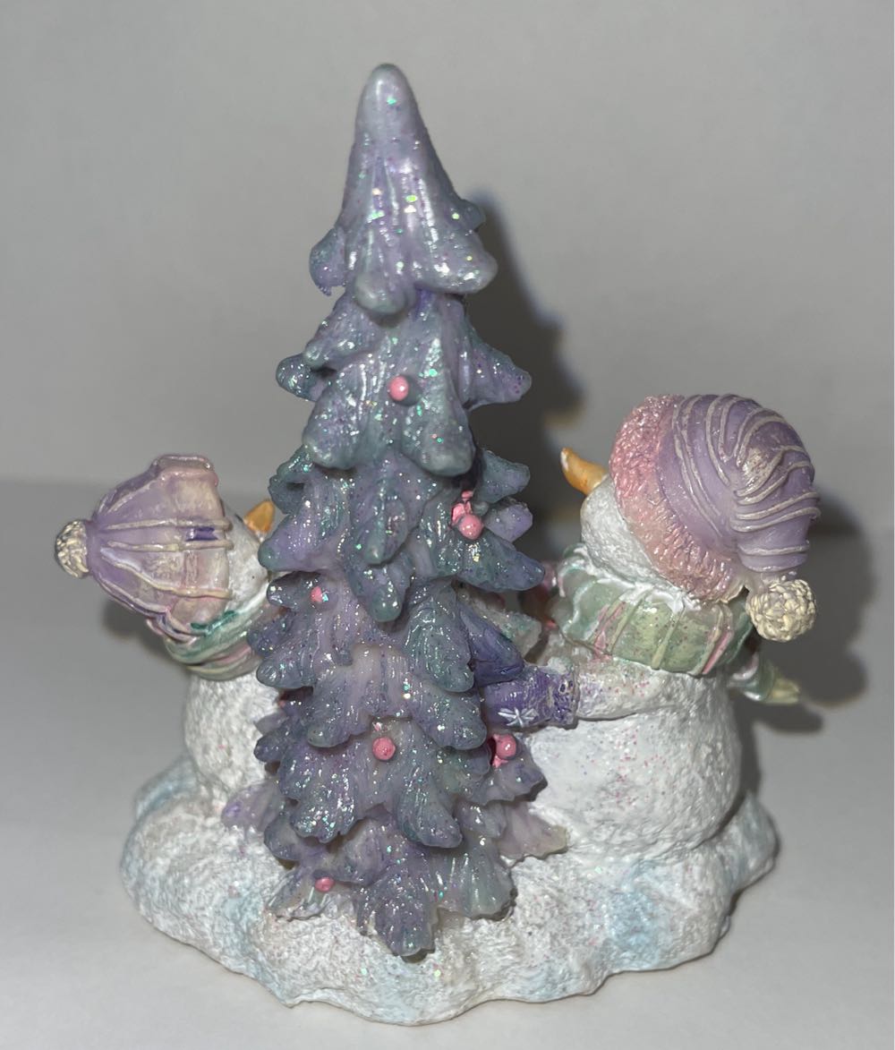 Snow People And Tree  (Snow People) ornament collectible - Main Image 2