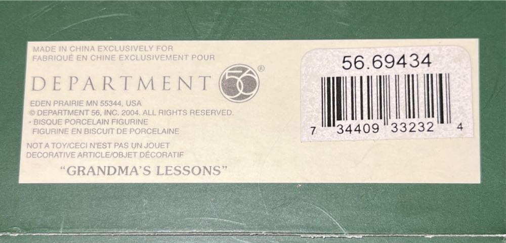 Snowbabies Grandmas Lessons ... - Snowbabies (Figurines) ornament collectible [Barcode 734409332324] - Main Image 4