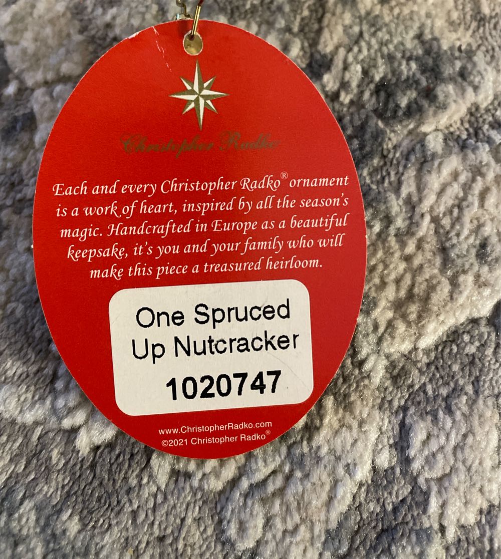 One Spruced Up Nutcracker  ornament collectible - Main Image 2