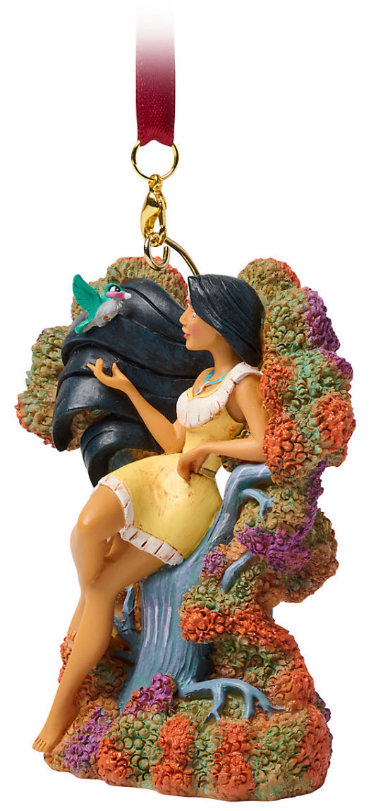 Disney Pocahontas - Sketchbook Animated Heroines in a Seated Position (Pocahontas) ornament collectible [Barcode 437103078955] - Main Image 3