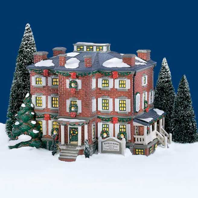 Dept. 56 - Old Chelsea Mansion  Original Snow Village  - American Architecture Series ornament collectible - Main Image 2