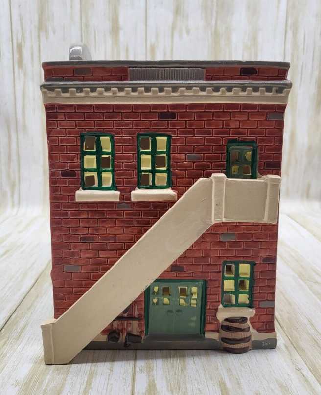 Dept. 56 - Fire Station No. 2 Original Snow Village  1987 # 5091-1 - Original Snow Village - Accessory (Vintage Fire Station) ornament collectible - Main Image 2