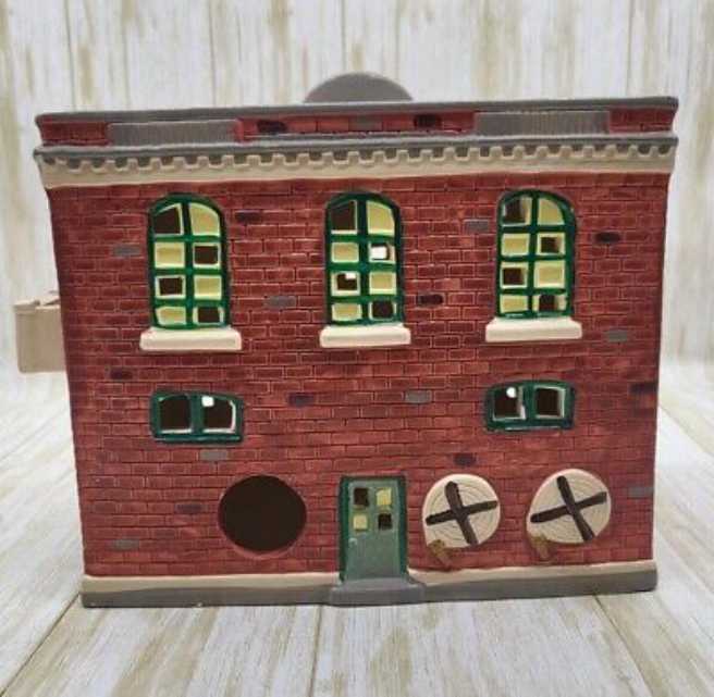 Dept. 56 - Fire Station No. 2 Original Snow Village  1987 # 5091-1 - Original Snow Village - Accessory (Vintage Fire Station) ornament collectible - Main Image 4