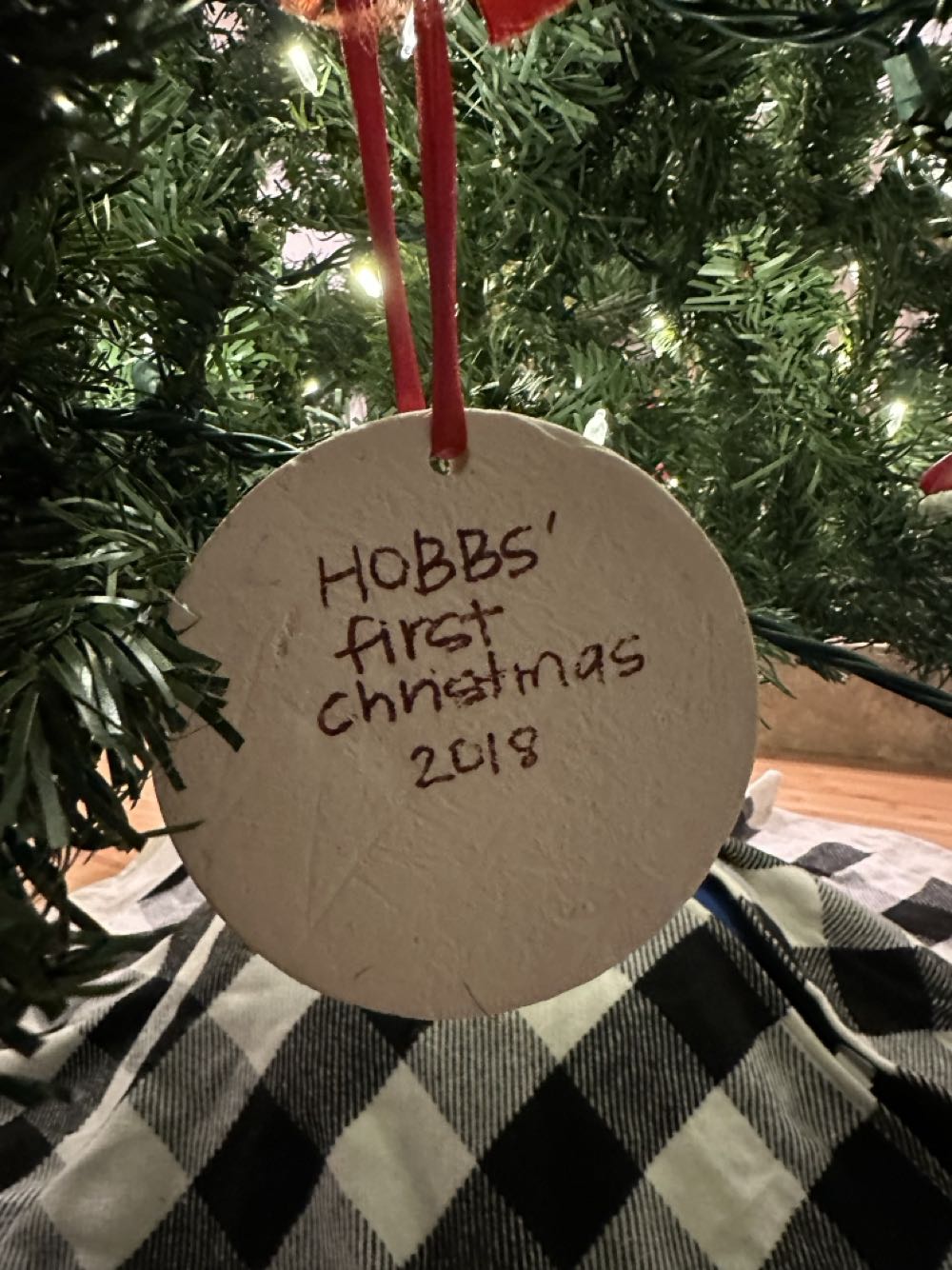 Hobbs First Christmas  (Family) ornament collectible - Main Image 2