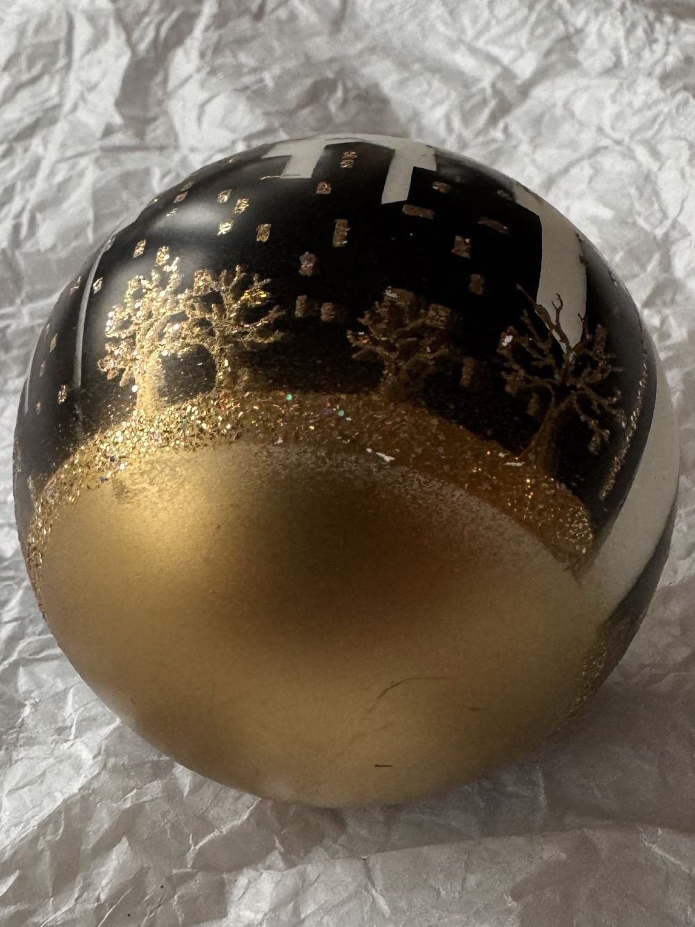 Santa Over The City Medium Ball  ornament collectible - Main Image 2