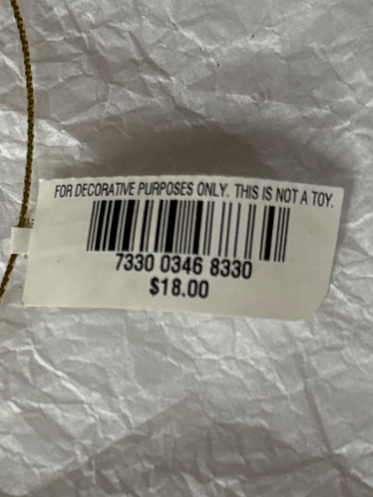 Maroon Glass Nutcracker - Holiday Lane ornament collectible [Barcode 733003468330] - Main Image 3