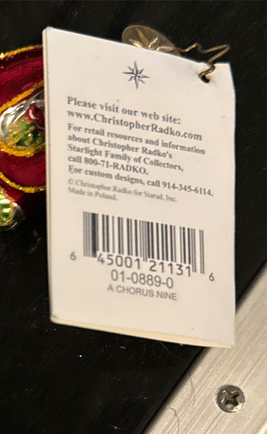 # 12 Days Of Christmas: #9 Ladies Dancing  ornament collectible - Main Image 3