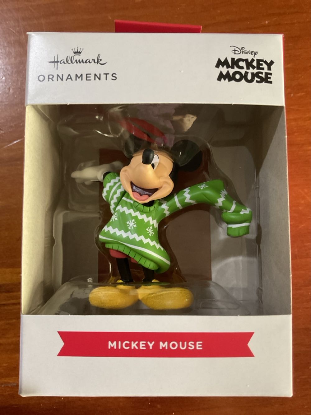 Mickey Mouse Green Sweater - Disney Mickey Mouse ornament collectible [Barcode 9355693062646] - Main Image 2