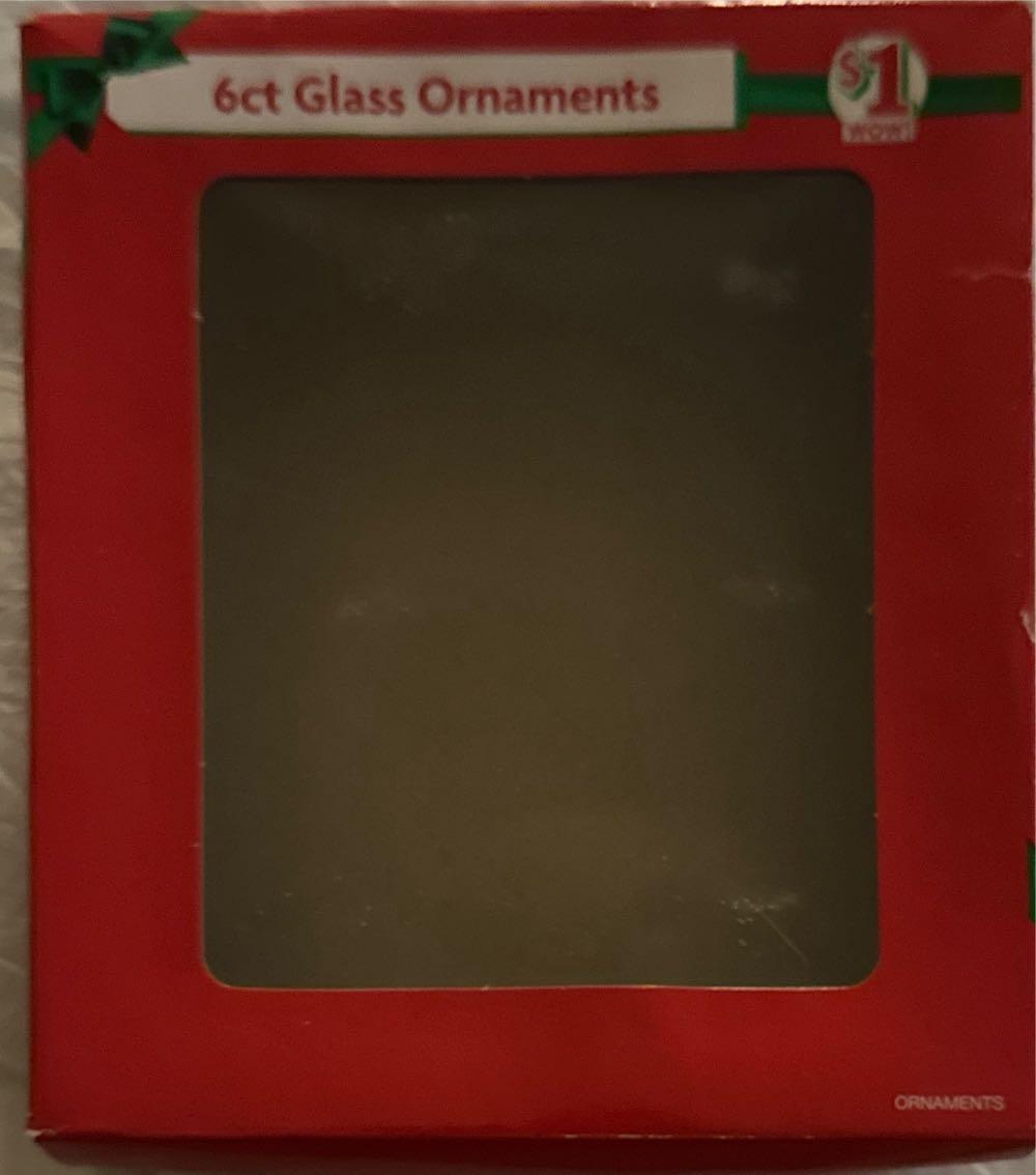 Very Small Glossy Gold Ball With Glitter Snowflake  ornament collectible [Barcode 032251498923] - Main Image 2