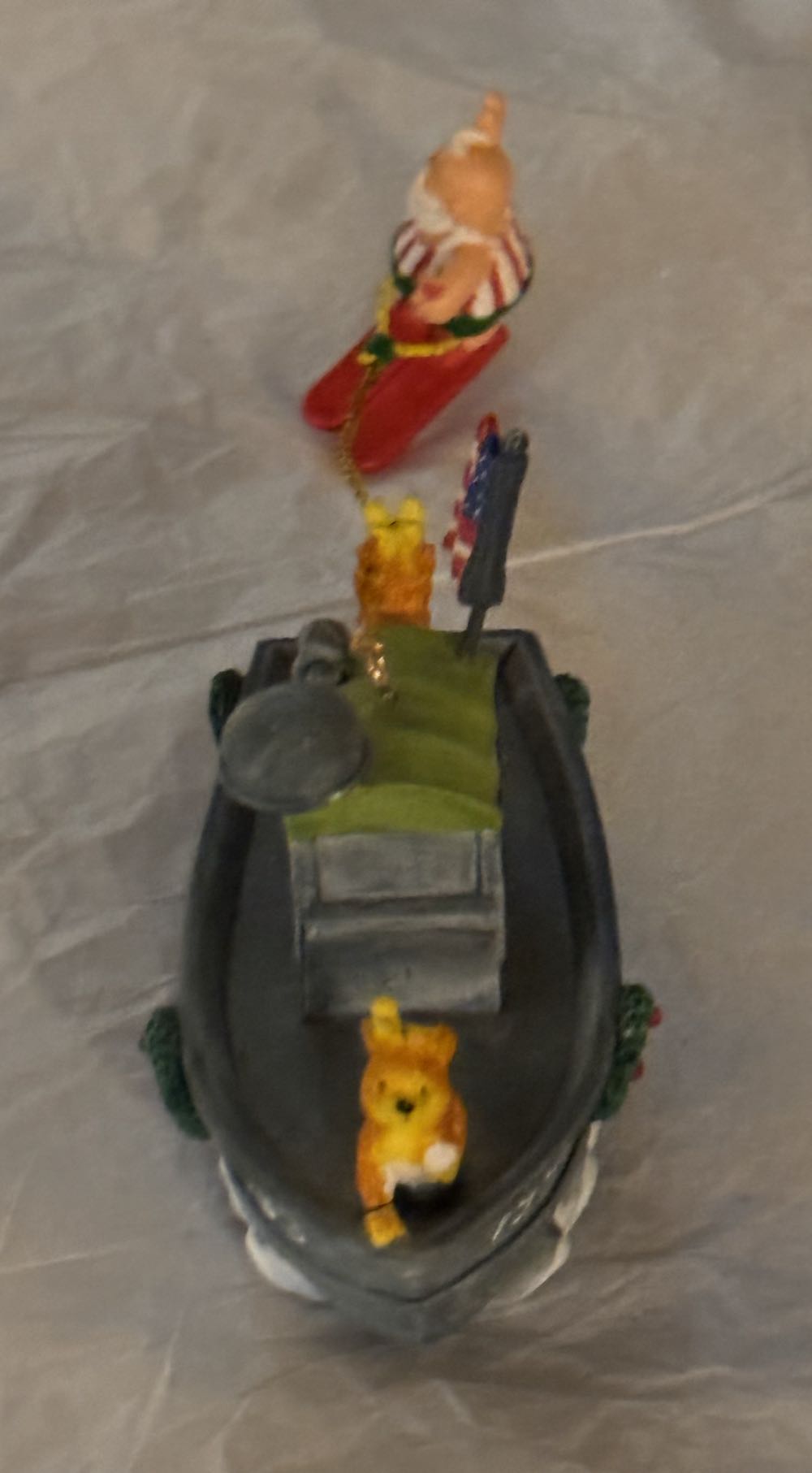 Santa Water Skiing  ornament collectible - Main Image 2