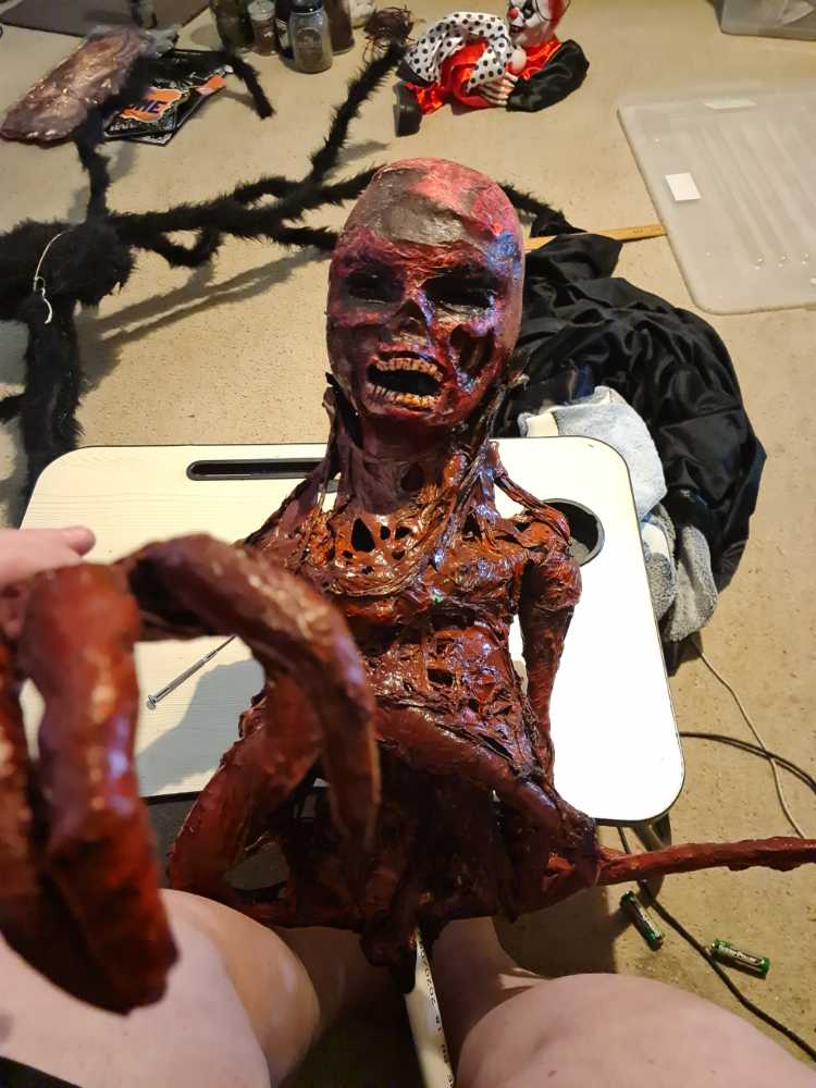 Zombie - Home Made Plastic  ornament collectible - Main Image 2