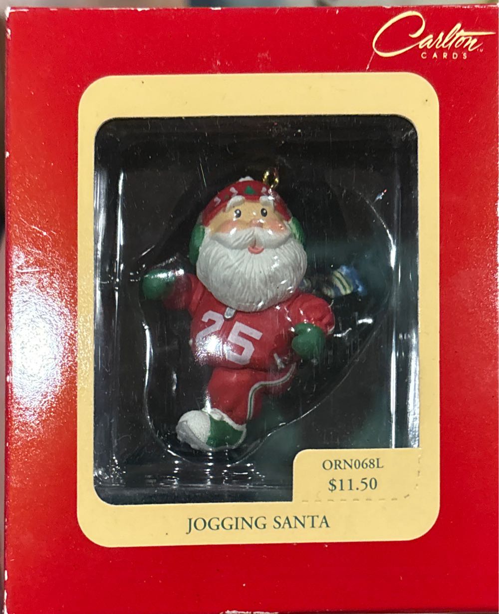 Jogging Santa - Santa (Vintage) ornament collectible [Barcode 018100826284] - Main Image 2