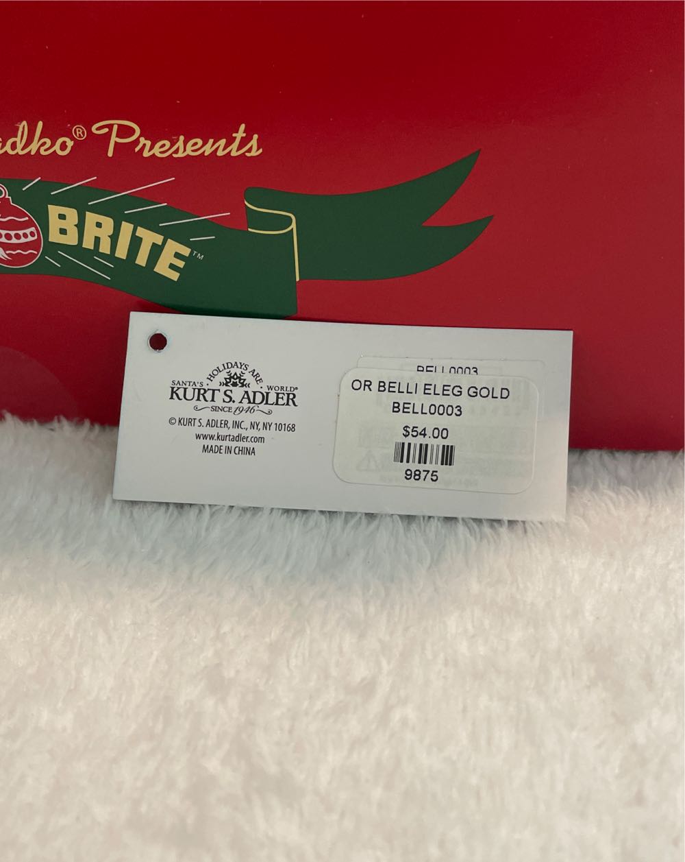 Bellissimo Belli Eleg Gold  ornament collectible - Main Image 2