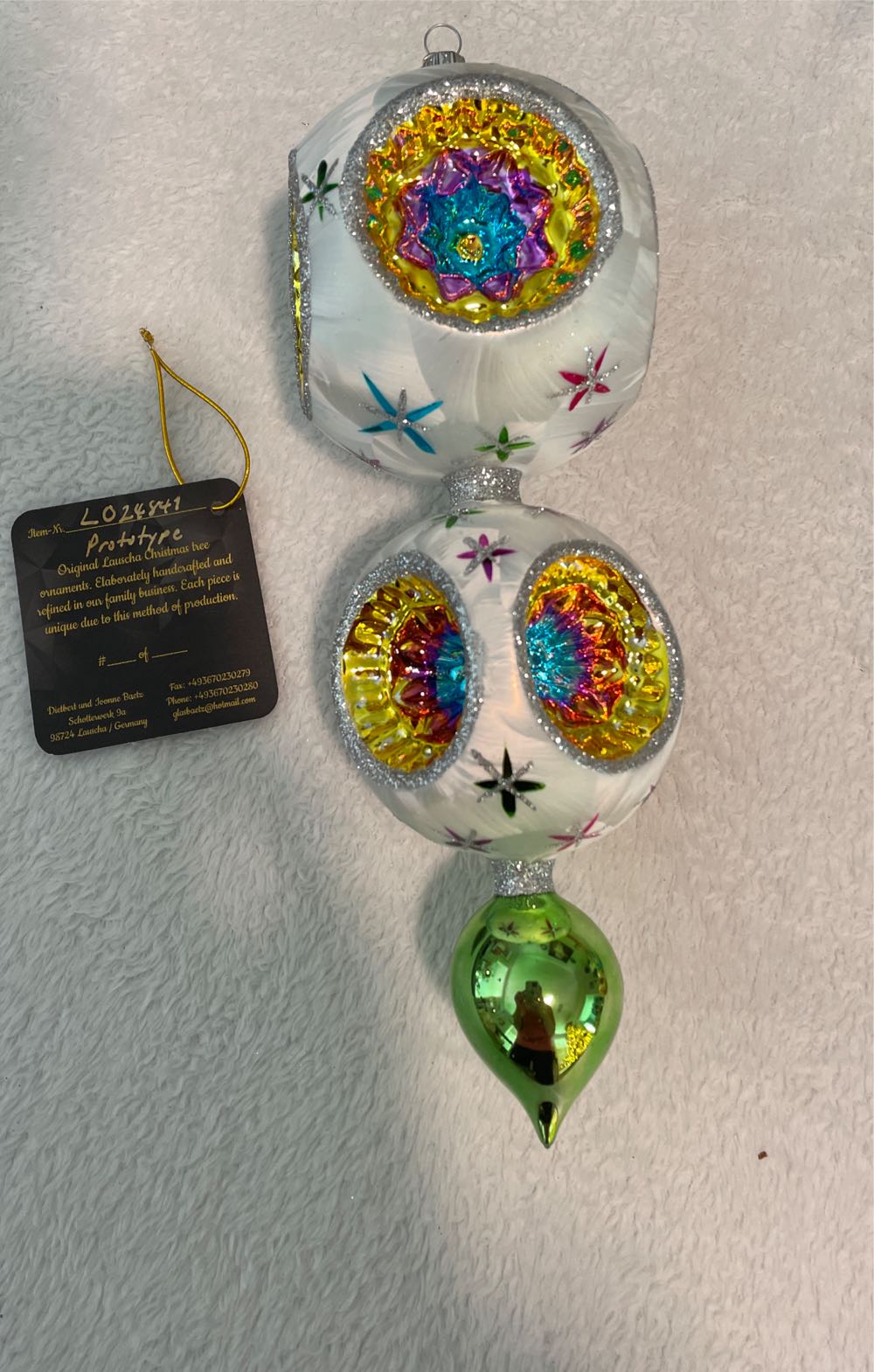 Glaserne Prototype Ziegfeld LO24841  ornament collectible - Main Image 2