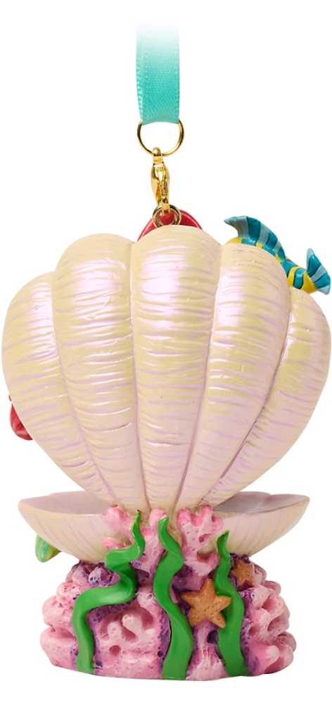 Little Mermaid Ariel Sketchbook Ornament In Clamshell  - Sketchbook Animated Heroines in a Seated Position (Little Mermaid) ornament collectible [Barcode 437103077965] - Main Image 3