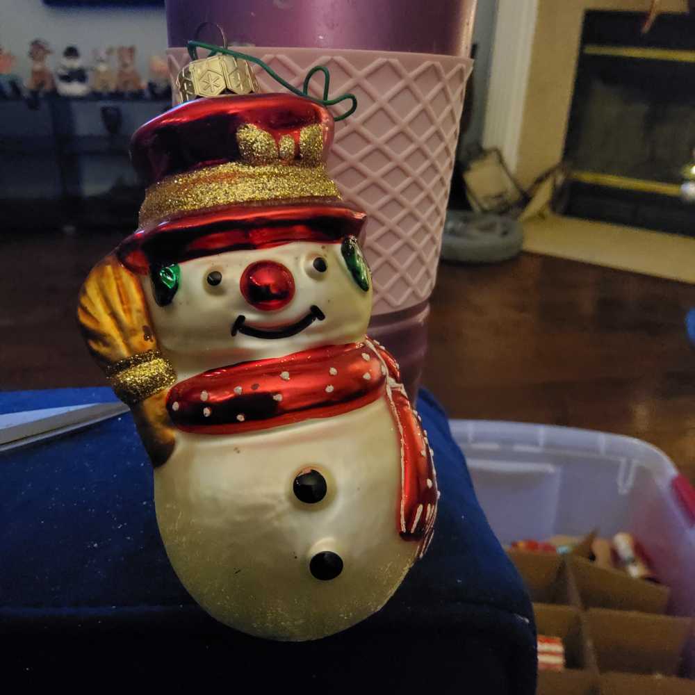 Foxes On A Log With Mistletoe