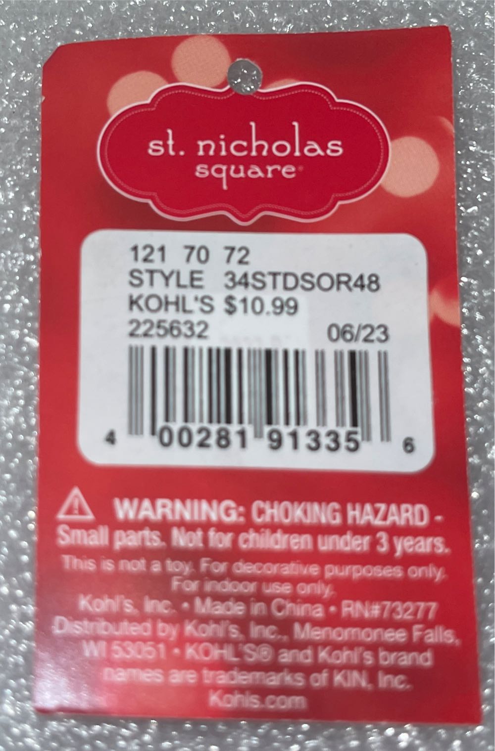 St Nicholas Square Reindeer  (Reindeer) ornament collectible - Main Image 3