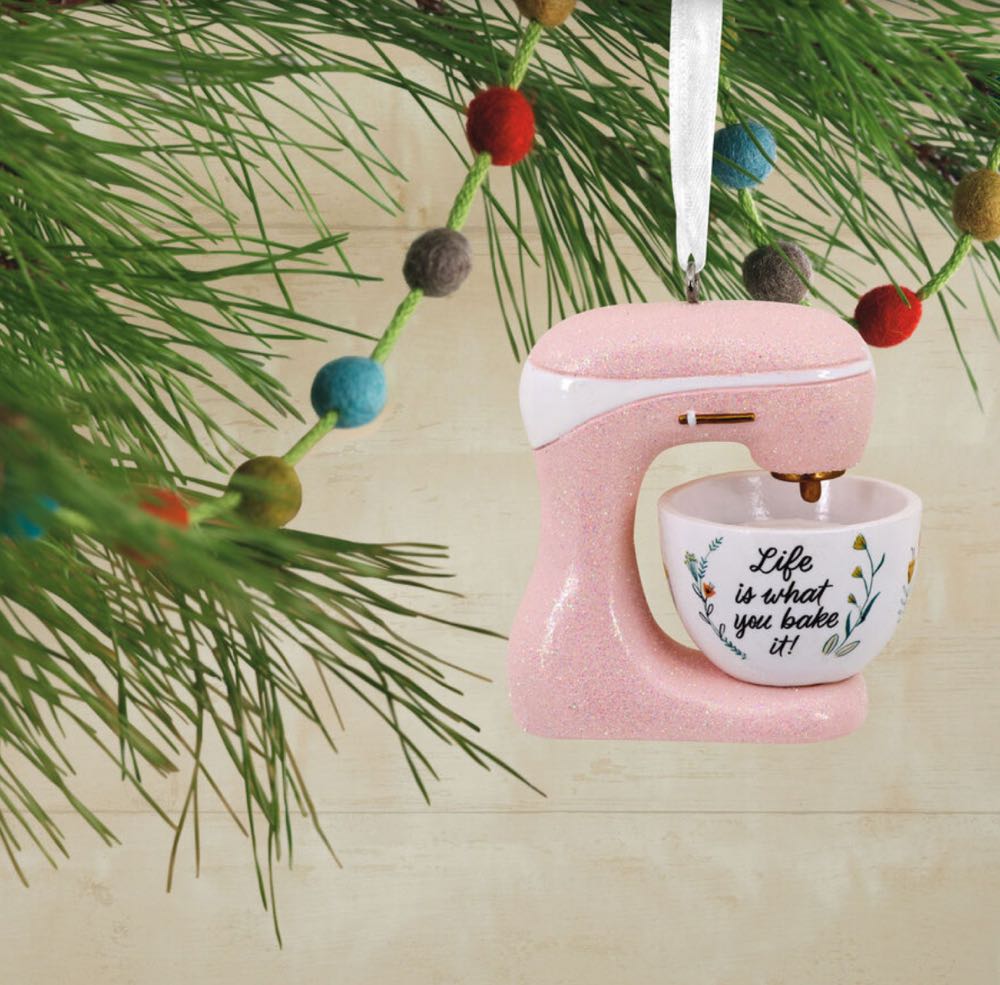 Life Is What You Bake It Pink Stand Mixer - Hallmark Ornament (Kitchen, Food) ornament collectible [Barcode 726528497312] - Main Image 3