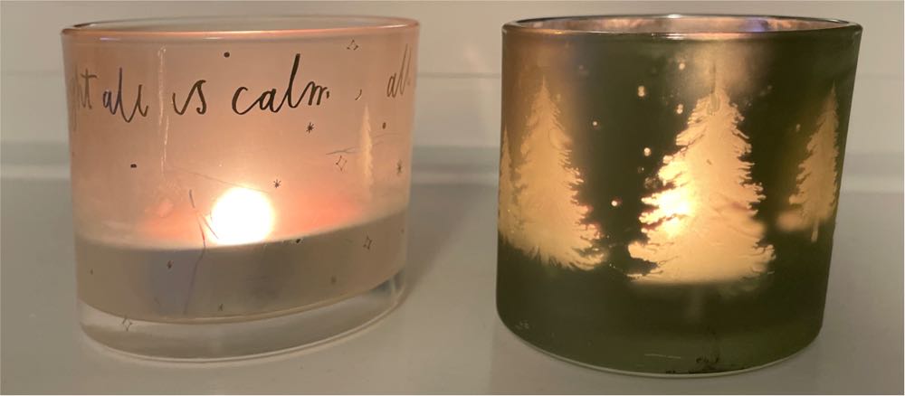 Glass Candle Holders X 2   ornament collectible - Main Image 2