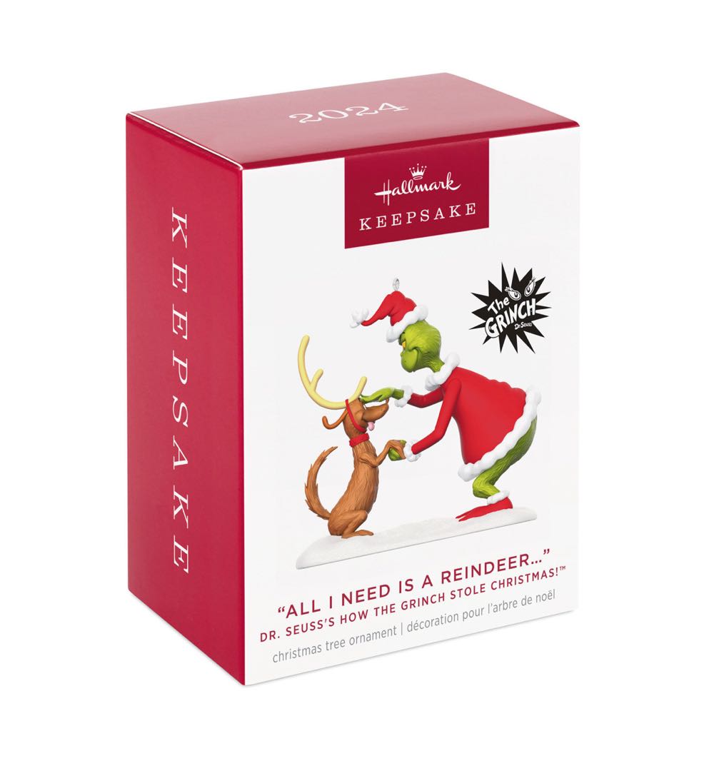 All I Need Is A Reindeer - Dr Seuss’s How The Grinch Stole Christmas! (Grinch) ornament collectible [Barcode 661127025408] - Main Image 3