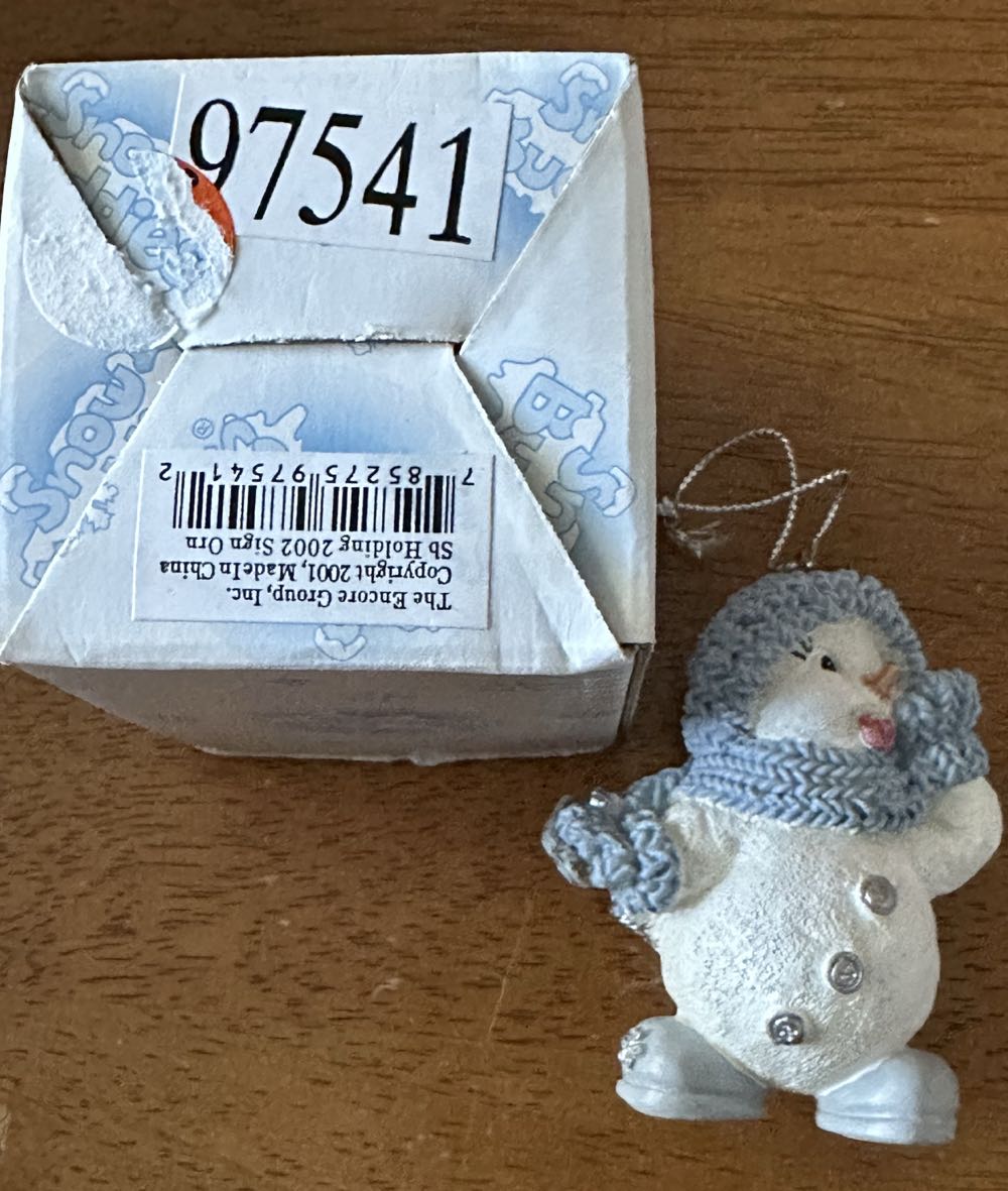 Snow Buddies Sticking Out Tongue 97541 - Snowbuddies (Christmas) ornament collectible - Main Image 3