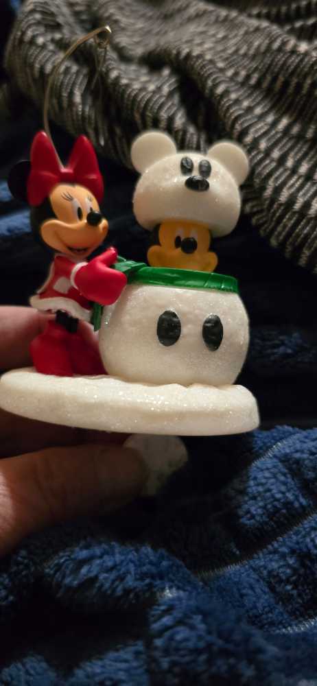 Hallmark Minnie Pop Up MICKEY In Snowman   ornament collectible - Main Image 2