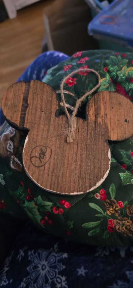 Wooden MICKEY HEAD  ornament collectible - Main Image 2