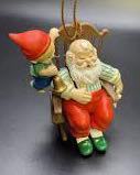 Elf Mischief - Humor (Santa) ornament collectible - Main Image 2