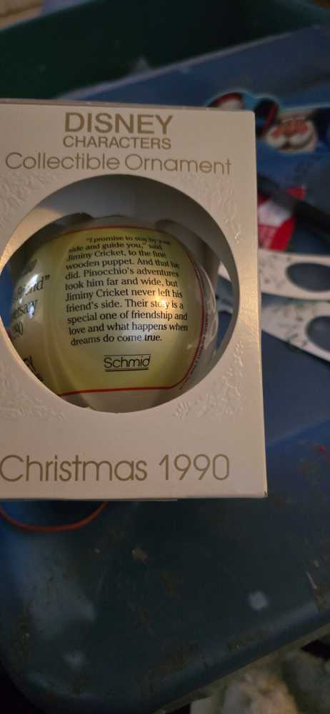 Disney Characters 1990 Pinocchio 50th Anniversary   ornament collectible - Main Image 2