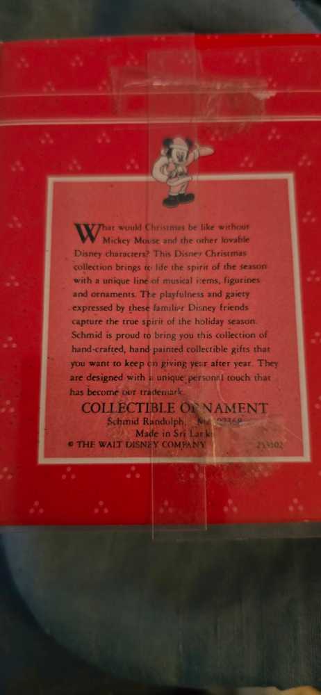 Schmid MICKEY MOUSE HEAD ORNAMENT   ornament collectible - Main Image 2