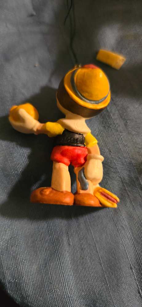Pinnochio Yellow Apple & Book  ornament collectible - Main Image 2