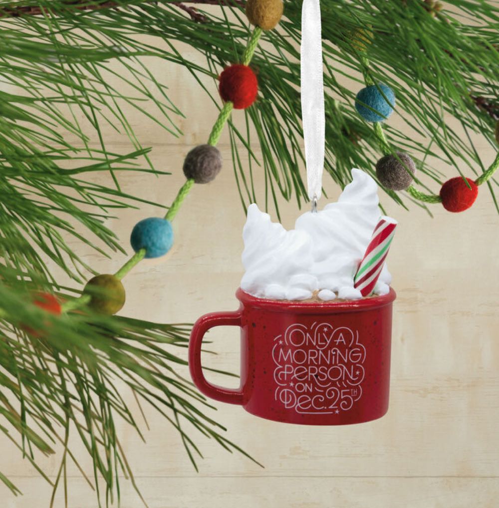 Hallmark. Ornament. Christmas. 2024. Only A Morning Person On Dec 25th. - Hallmark Ornament (Kitchen, Food) ornament collectible [Barcode 661127008562] - Main Image 3
