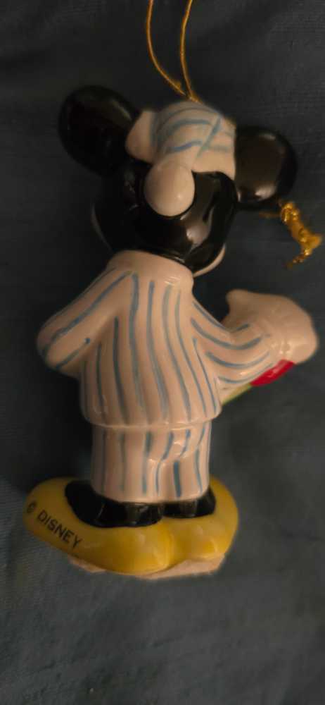 Mickey Blue Stripped Pj STOCKING   ornament collectible - Main Image 2