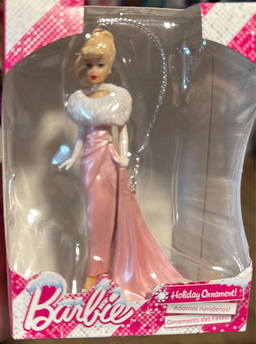 Kurt Adler Barbie 5 Piece Mini Holiday Ornament Set