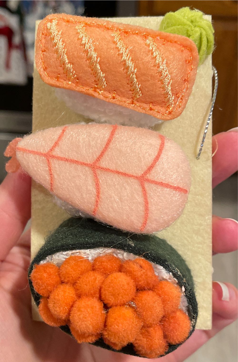 ASIA - Fabric Sushi Tray World Market  ornament collectible [Barcode 26361888] - Main Image 1