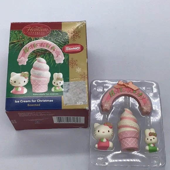 Hello Kitty Ice Cream For Christmas - Foodie (Hello Kitty) ornament collectible - Main Image 2