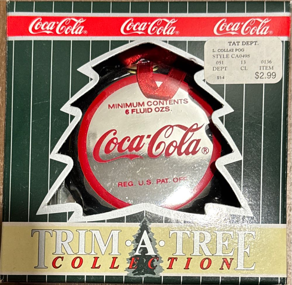 Coca-Cola Bottle Cap - Rollerblading Polar Bear - Trim-A-Tree Collection (Coca-Cola Bottle Cap) ornament collectible [Barcode 715429980290] - Main Image 2