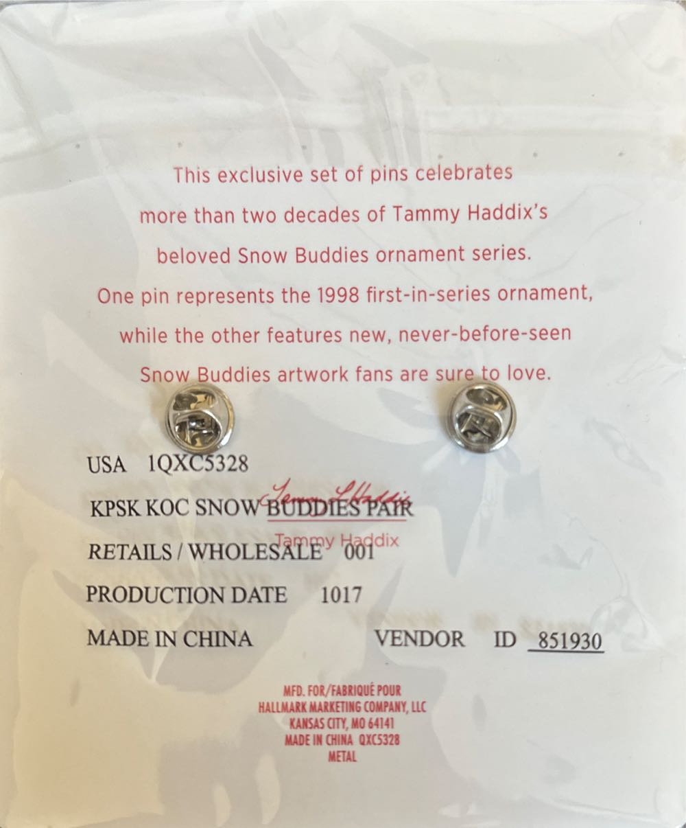 Snow Buddies Pins Set 2018  (Pins) ornament collectible - Main Image 2