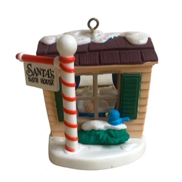 Santa’s Bath House - Santa (Ornamotion) ornament collectible - Main Image 2
