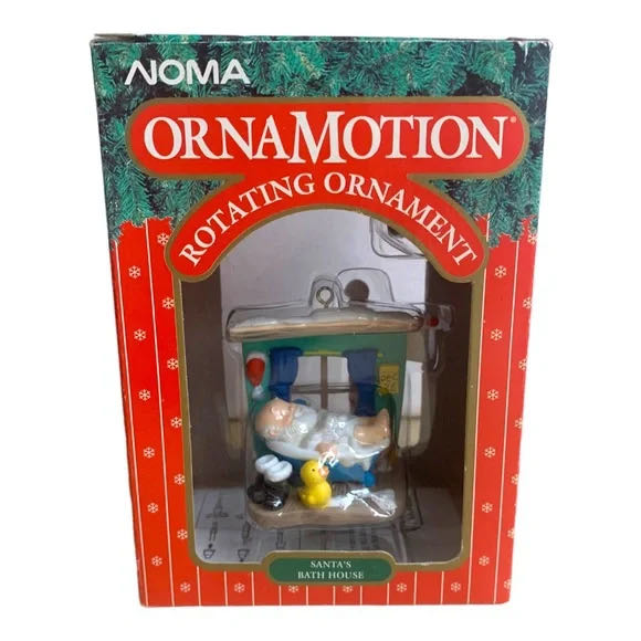 Santa’s Bath House - Santa (Ornamotion) ornament collectible - Main Image 4