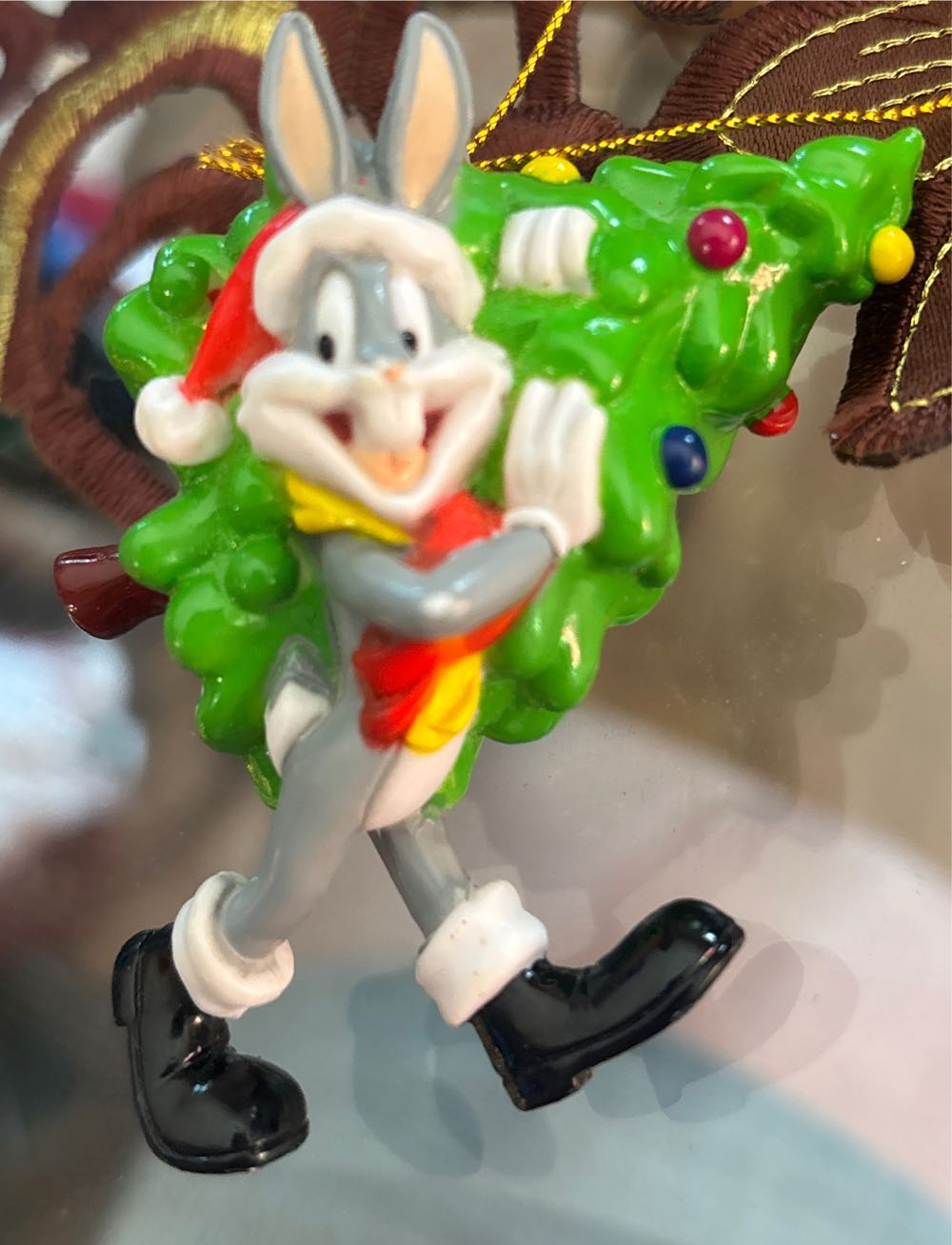 Bugs Bunny Carrying Christmas Tree - Looney Toons (Looney Tunes) ornament collectible - Main Image 2